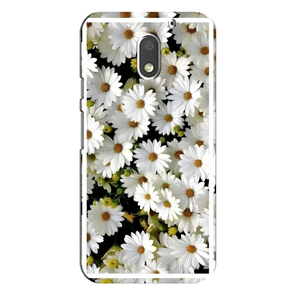Чехол с рисунком «Рамка в ромашках» для Motorola MOTO E3 Чехол с рисунком «Рамка в ромашках» для Motorola MOTO E3