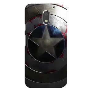 Чохол с Щітом Капітана Америки на Motorola MOTO E3 (Ретро Щит Капітана)