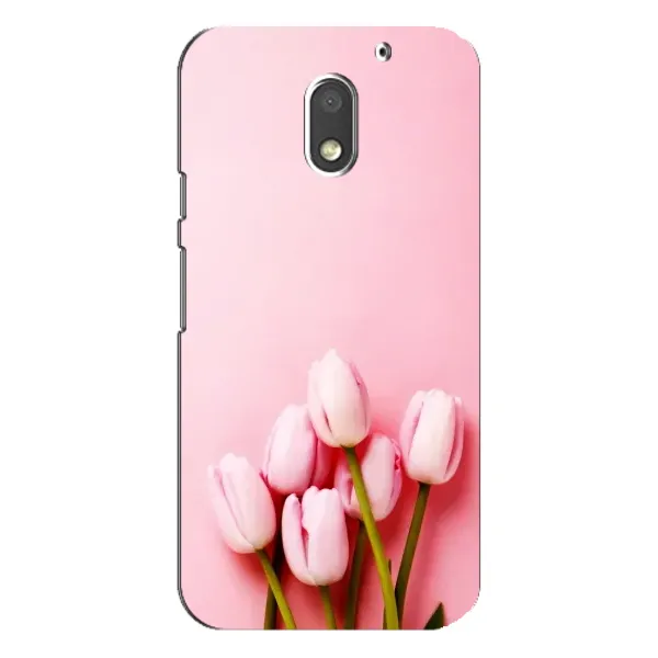 Чехол с рисунком «Розовые тюльпаны» для Motorola MOTO E3 Чехол с рисунком «Розовые тюльпаны» для Motorola MOTO E3