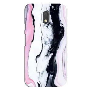 Чехлы с тематикой "Мрамор" на Моторола Мото Е3 (Розовый мрамор)
