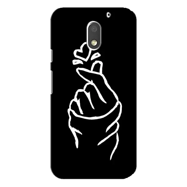 Чехол с рисунком «Сердце на черном» для Motorola MOTO E3 Чехол с рисунком «Сердце на черном» для Motorola MOTO E3