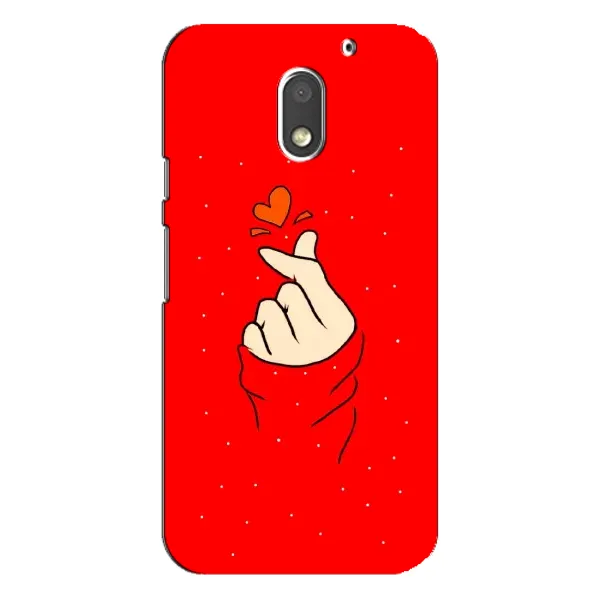 Чехол с рисунком «Сердце на красном» для Motorola MOTO E3 Чехол с рисунком «Сердце на красном» для Motorola MOTO E3