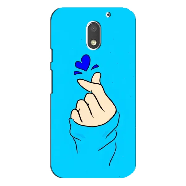 Чехол с рисунком «Сердце на синем» для Motorola MOTO E3 Чехол с рисунком «Сердце на синем» для Motorola MOTO E3