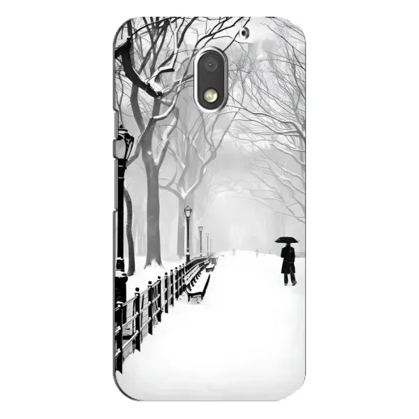 Чехол с рисунком «Снегом замело» для Motorola MOTO E3 Чехол с рисунком «Снегом замело» для Motorola MOTO E3