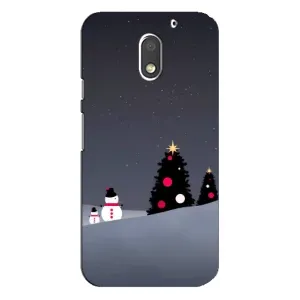 Чехлы на Новый Год Motorola MOTO E3 (Снеговички)