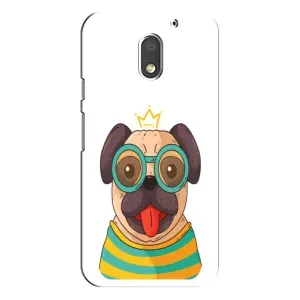Бампер для Motorola MOTO E3 с картинкой "Песики" (Собака Король)