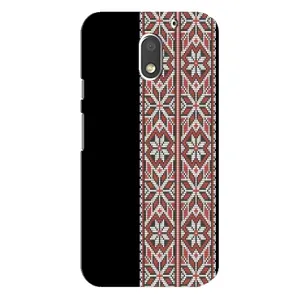 Силиконовый Чехол на Motorola MOTO E3 с картинкой Вышиванки (Стильная вишиванка)