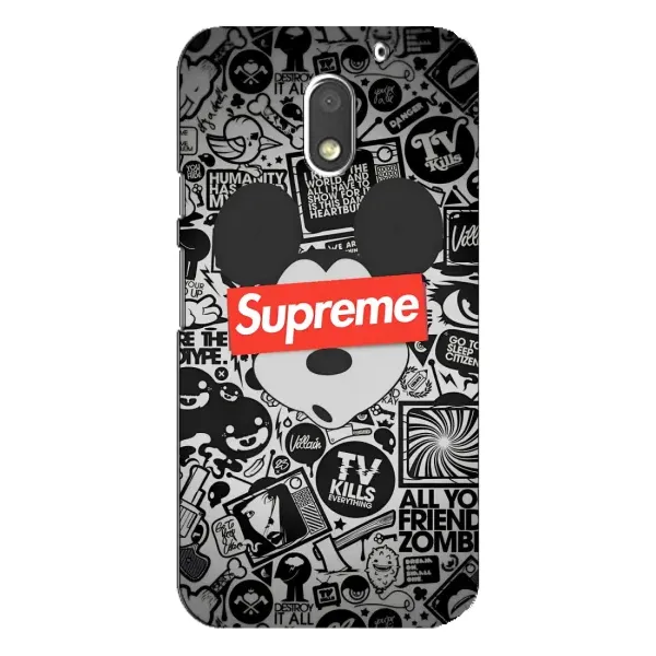Чехол с рисунком «Supreme Маус» для Motorola MOTO E3 Чехол с рисунком «Supreme Маус» для Motorola MOTO E3