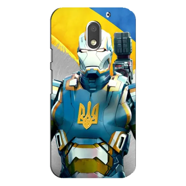 Чехол с рисунком «Украинский робокоп» для Motorola MOTO E3 Чехол с рисунком «Украинский робокоп» для Motorola MOTO E3