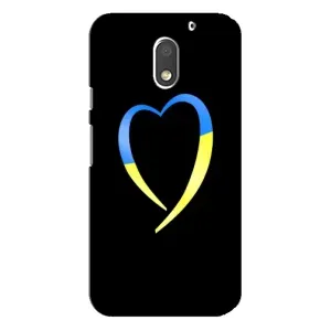 Силиконовый Чехол на Motorola MOTO E3 (Я-Украина) (Украинское сердце)