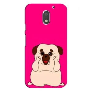 Чехол (ТПУ) Милые собачки для Motorola MOTO E3 (Веселый Мопсик)