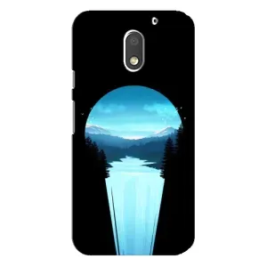 Летний Чехол на Motorola MOTO E3 (Синий Водопад)