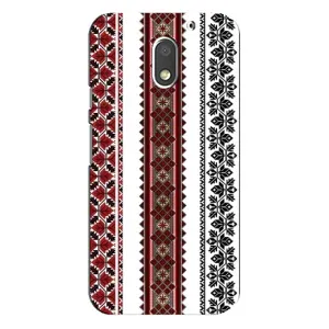 Силиконовый Чехол на Motorola MOTO E3 с картинкой Вышиванки (Вышиваночки)