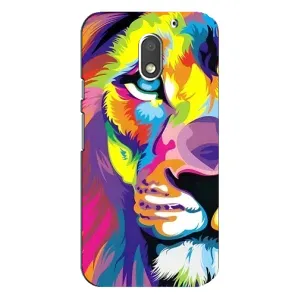 Чехол с картинкой на Motorola MOTO E3 (Яркий Лев)