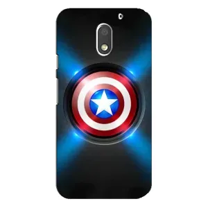 Чохол с Щітом Капітана Америки на Motorola MOTO E3 (Яскраий Щит Капітана)