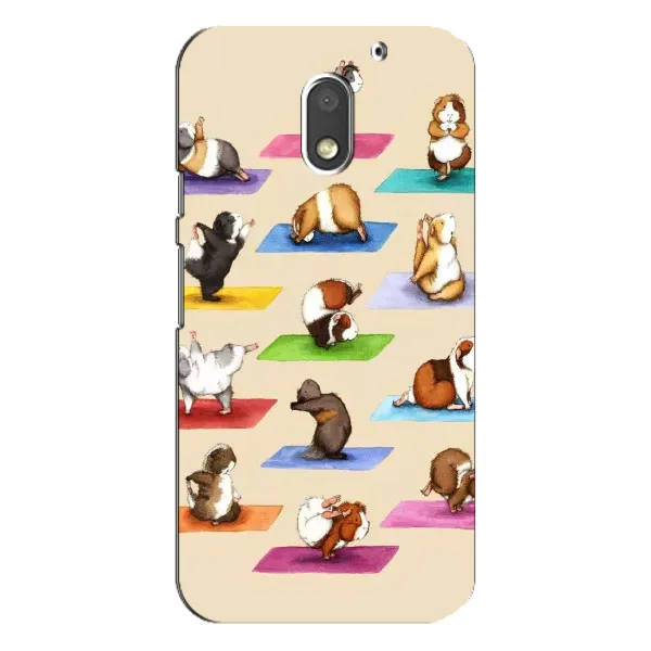 Чехол с рисунком «Ёга свинок» для Motorola MOTO E3 Чехол с рисунком «Ёга свинок» для Motorola MOTO E3
