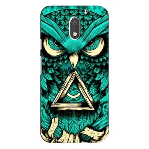 Чехлы с принтом СОВЫ для Motorola MOTO E3 (Зеленая сова)