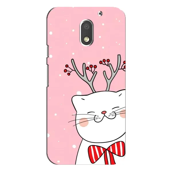 Чехол с рисунком «Зимний кот» для Motorola MOTO E3 Чехол с рисунком «Зимний кот» для Motorola MOTO E3