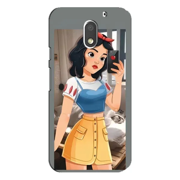 Чехол с рисунком «Белоснежка с телефоном» для Motorola MOTO E3