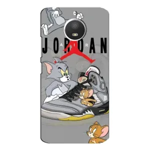 Силиконовый Чехол Nike Air Jordan на Моторола Мото Е4 (Air Jordan)