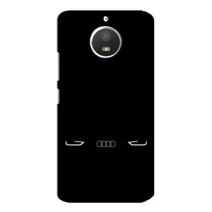 Силиконовый бампер с картинкой машины на Motorola MOTO E4 (Силует Audi)