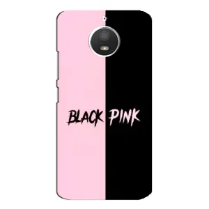 Чехлы с картинкой для Motorola MOTO E4 (BLACK PINK)