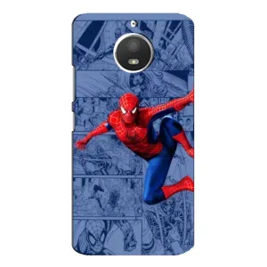 Силиконовый Чехол для Motorola MOTO E4 (Человек Паук)
