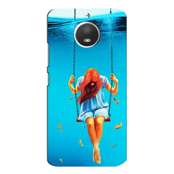 Чехол с рисунком «Девушка на качели» для Motorola MOTO E4 Чехол с рисунком «Девушка на качели» для Motorola MOTO E4
