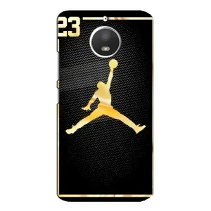 Силиконовый Чехол Nike Air Jordan на Моторола Мото Е4 (Джордан 23)