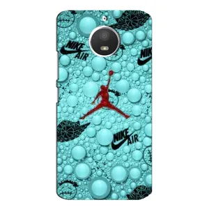 Силиконовый Чехол Nike Air Jordan на Моторола Мото Е4 (Джордан Найк)