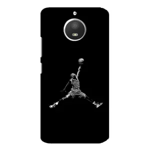 Силиконовый Чехол Nike Air Jordan на Моторола Мото Е4 (Джордан)