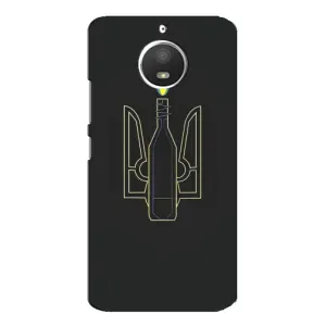 Чехол с картинкой (Патриотический ГЕРБ) на Motorola MOTO E4 (Герб - Молотова)