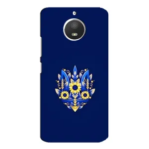 Чехол с картинкой (Патриотический ГЕРБ) на Motorola MOTO E4 (герб)