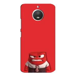 Чехол Головоломка для Motorola MOTO E4 - (AlphaPrint) (Гнев)