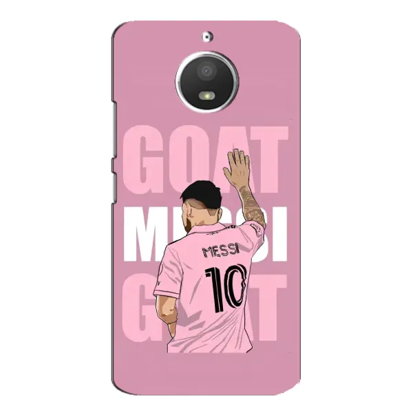 Чехол с рисунком «GOAT MESSI» для Motorola MOTO E4 Чехол с рисунком «GOAT MESSI» для Motorola MOTO E4