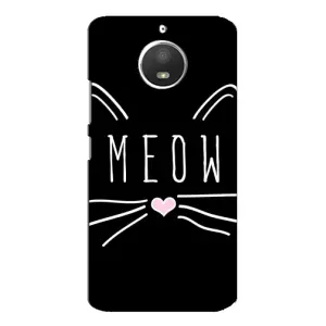 Бампер с изображением Котиков для Моторола Мото Е4 (КОТИК MEOW)