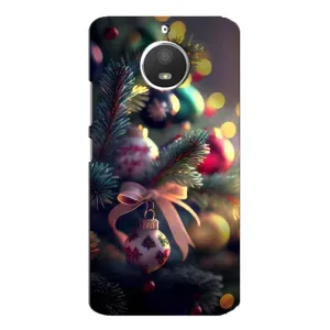 Чехлы на Новый Год Motorola MOTO E4 (Красивая елочка)