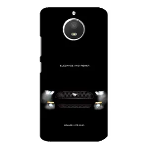 Чехлы с тематикой "Крутые машины" на Motorola MOTO E4 (Черный Land Rover)