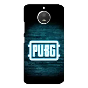 Чехол (TPU) с картинкой "Лого Пабг" на Моторола Мото Е4 (Лого PUBG)