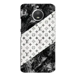 Чохол Стиль Louis Vuitton на Motorola MOTO E4 (LV на білому)