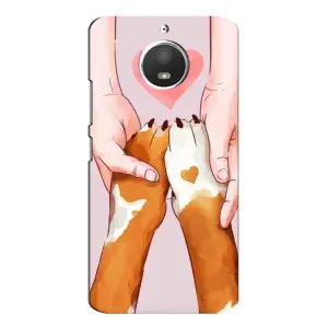 Чехол (ТПУ) Милые собачки для Motorola MOTO E4 (Любовь к собакам)