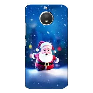 Чехлы на Новый Год Motorola MOTO E4 (Маленький Дед Мороз)