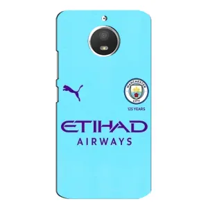Силиконовые Чехлы принт Футбол на Motorola MOTO E4 (Man City)