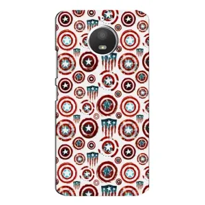 Чехол с Щитом Капитана Америки на Motorola MOTO E4 (Марвел щиты)