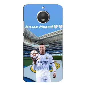 Чехол (TPU) с Футболистом на Motorola MOTO E4 (Mbappe Real)