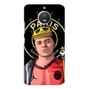 Чехол (TPU) с Футболистом на Motorola MOTO E4 (Mbappe King)