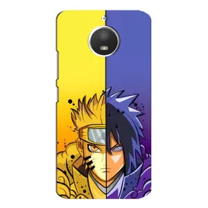 Купить Чехлы на телефон с принтом Anime для Motorola MOTO E4 (Naruto Vs Sasuke)