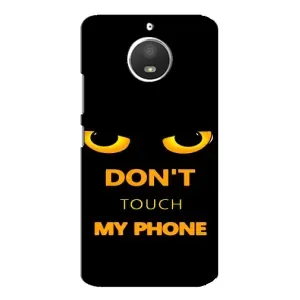 Чехол с Прикольным принтом на Motorola MOTO E4 (Не трогай мой телефон)