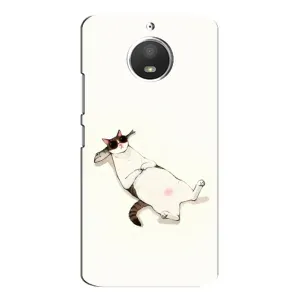 Чехол на тематику: Коты для Motorola MOTO E4 (Отдых)