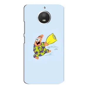 Чехлы с Патриком на Motorola MOTO E4 (Патрик с подушкой)